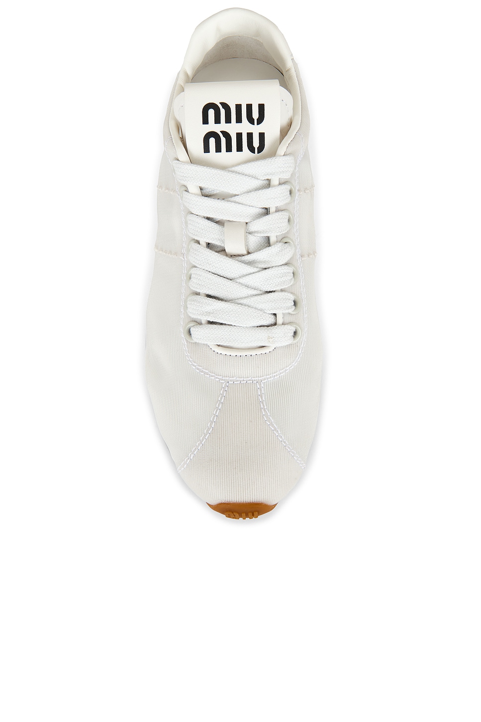 Miu Miu Plume Sneaker In White