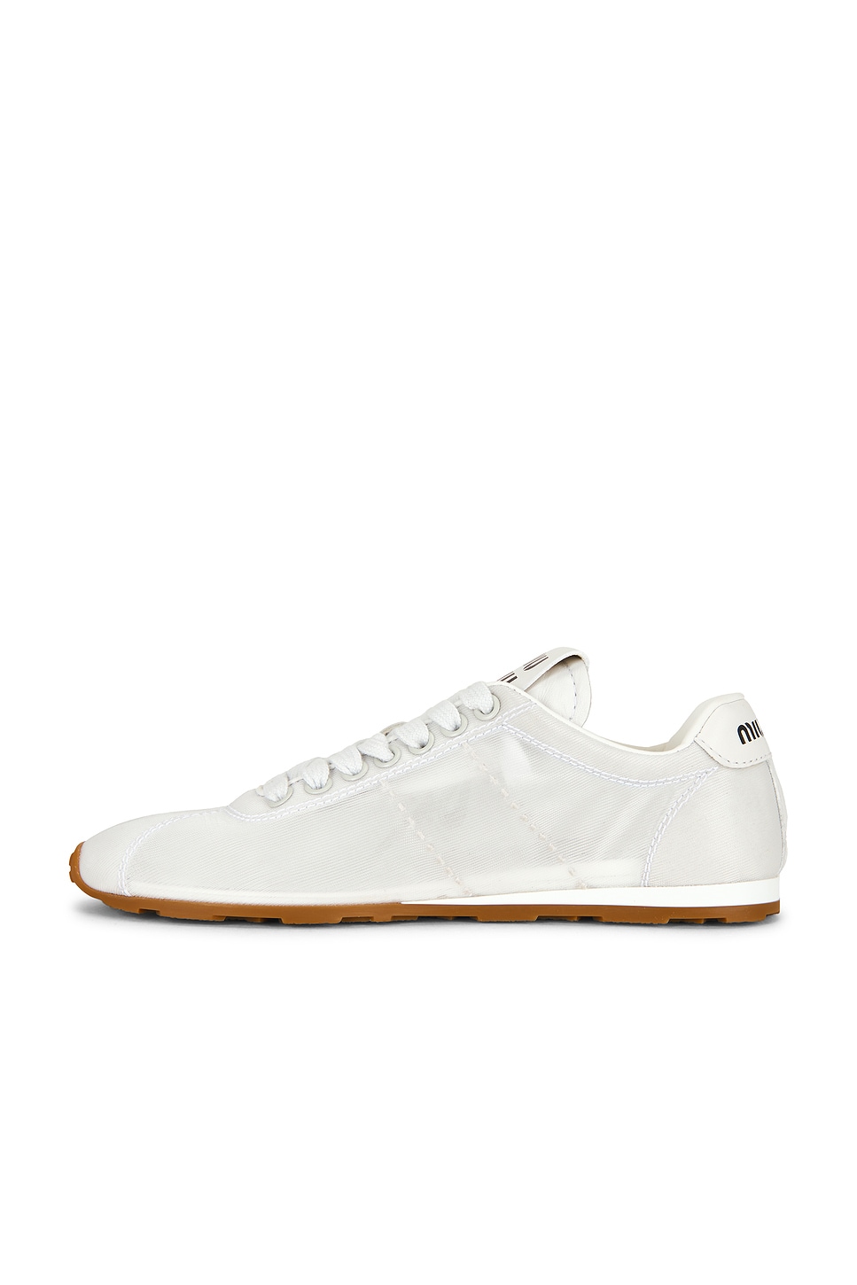 Miu Miu Plume Sneaker In White