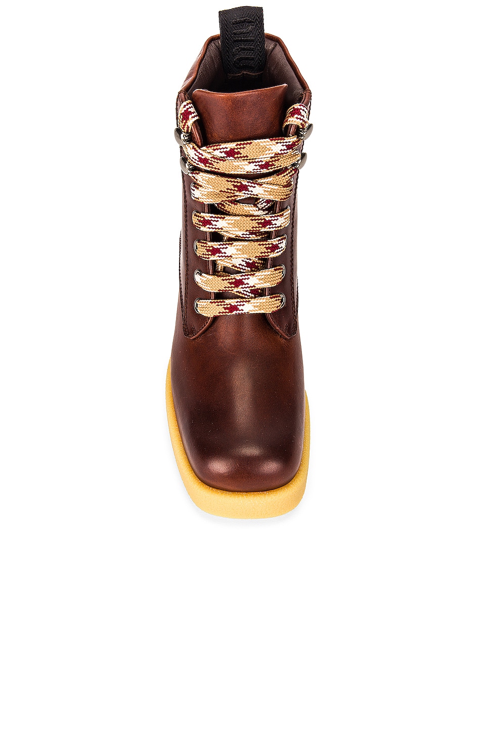 Miu Miu - Platform Lace Up Ankle Boots | Plush