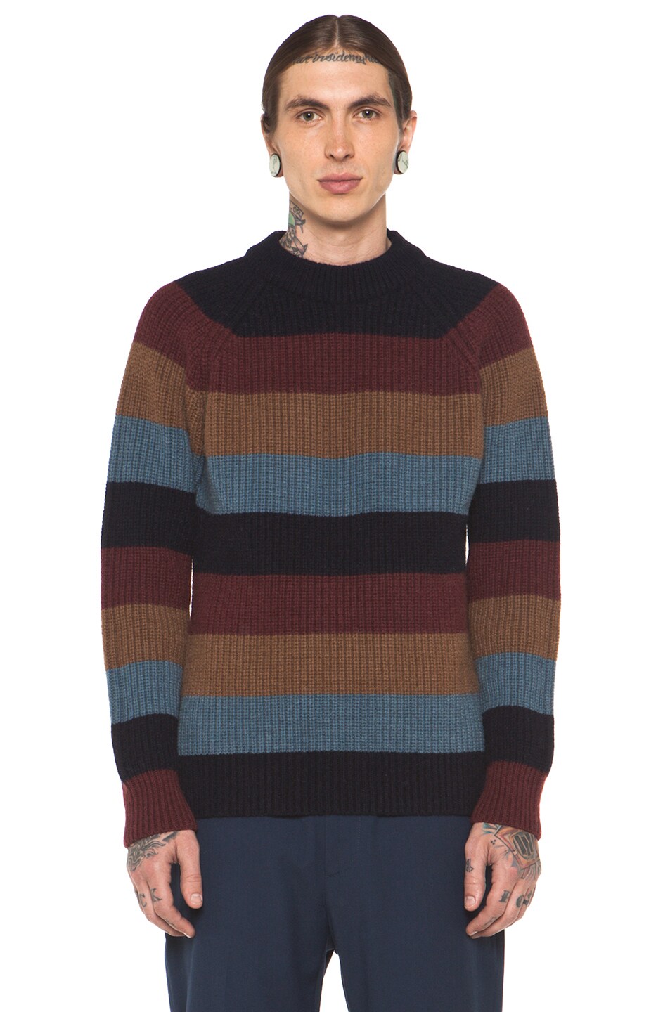 Image 1 of Marc Jacobs Striped Sweater in Multi