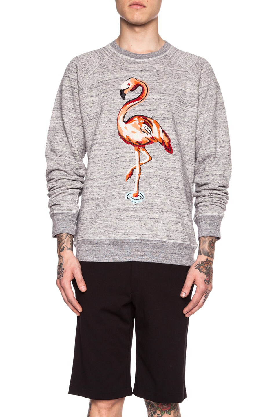 Image 1 of Marc Jacobs Swirly Cotton Sweatshirt in Grey Melange