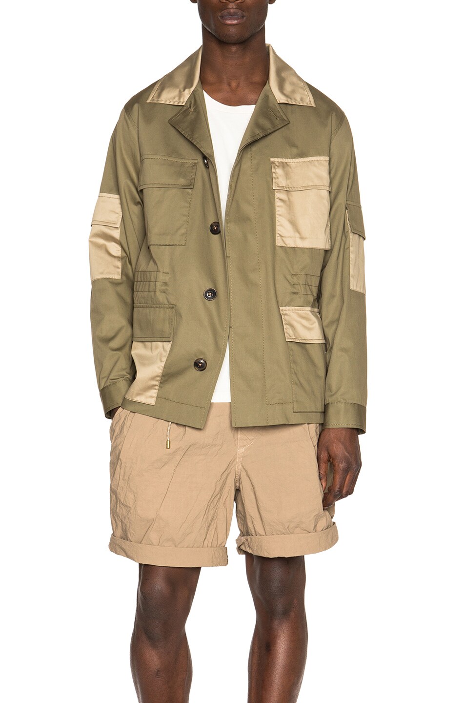 Image 1 of Marc Jacobs Ottoman Stripe Field Jacket in Army