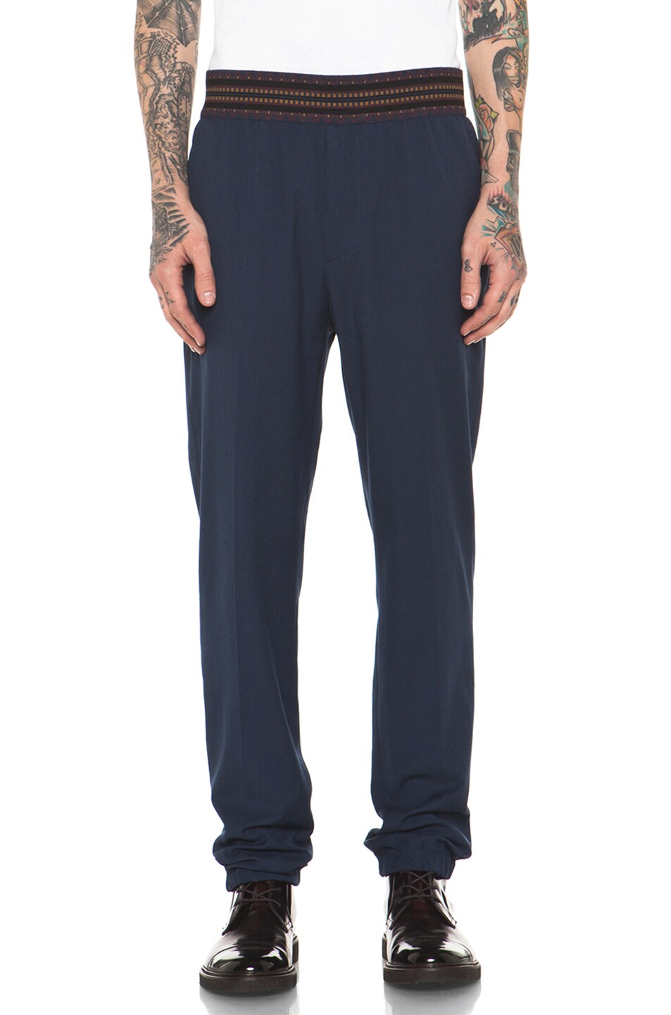 Image 1 of Marc Jacobs Two Tone Twill Pant in Navy