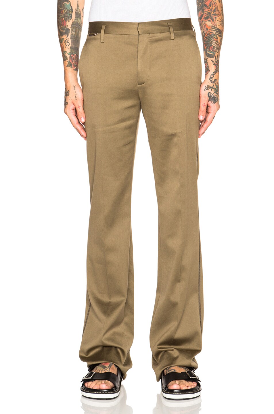 Image 1 of Marc Jacobs Broken Twill Cotton Pants in Army