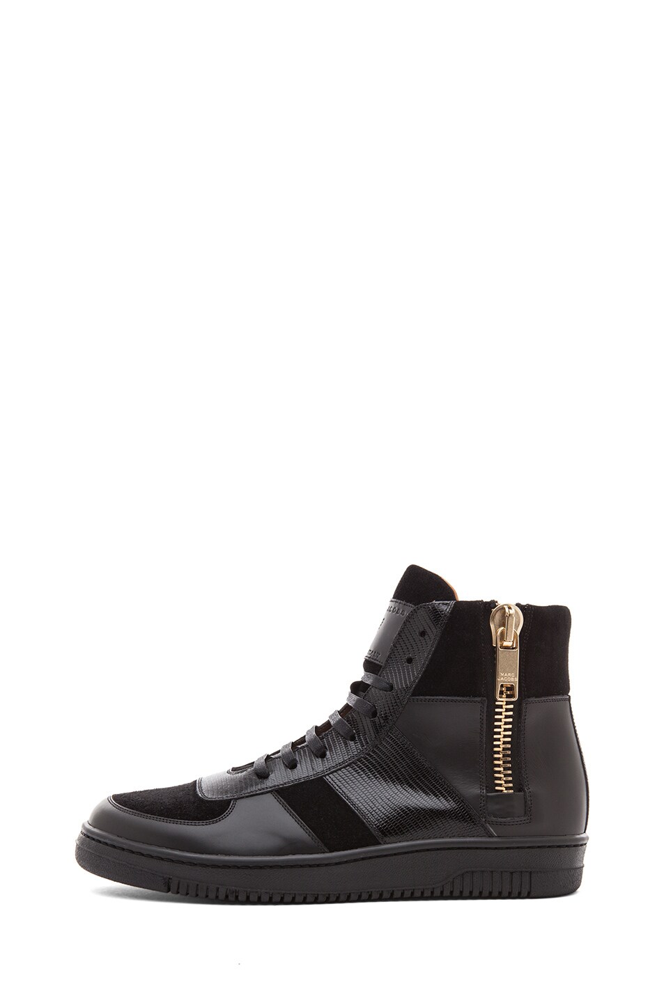 Image 1 of Marc Jacobs Roller Leather Sneaker in Black