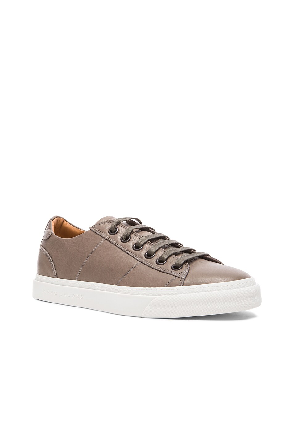 Image 1 of Marc Jacobs Low Top Leather Sneakers in Acacia