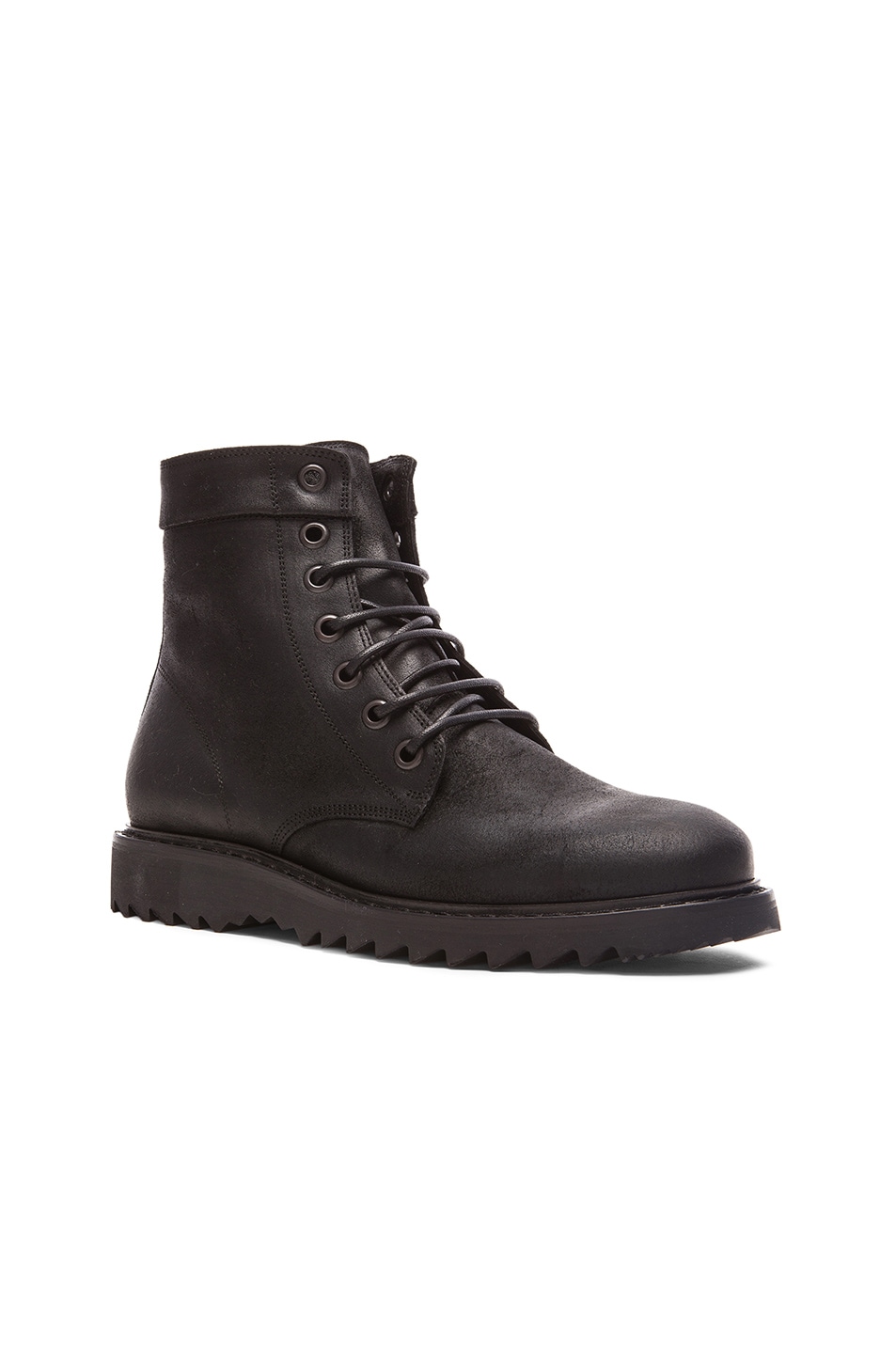 Image 1 of Marc Jacobs Leather Combat Boots in Black