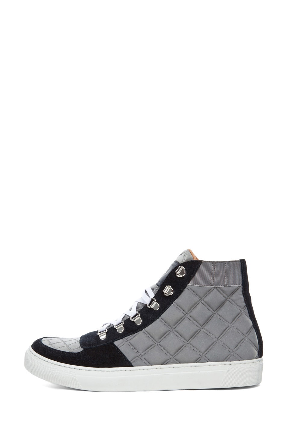 Image 1 of Marc Jacobs Quilted High Top Sneaker in Grey