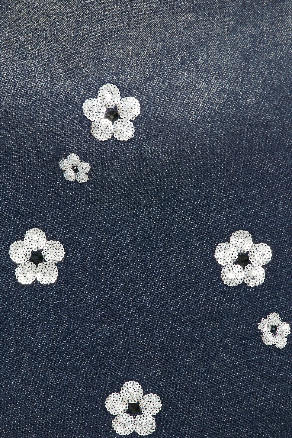 Image 5 of Marc Jacobs Sequin Daisy Cropped Jacket in Vintage Indigo