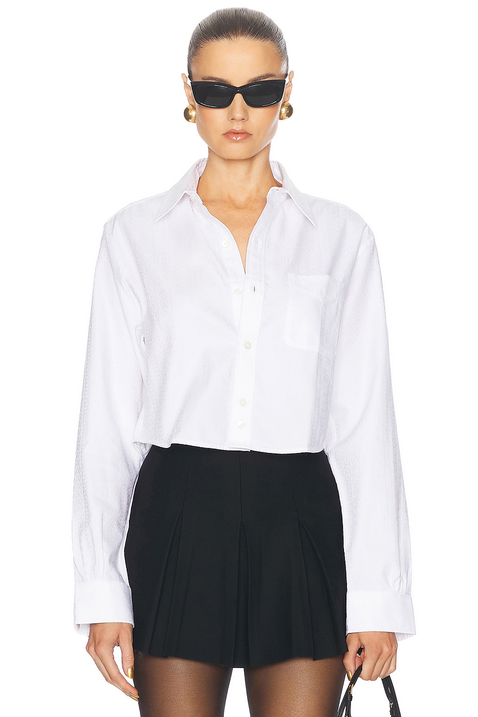 Image 1 of Marc Jacobs Cropped Femme Top in White