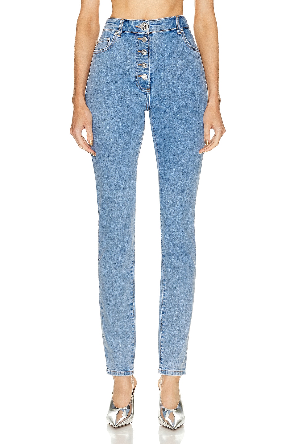 Moschino Jeans Women's Cropped Jeans Blue