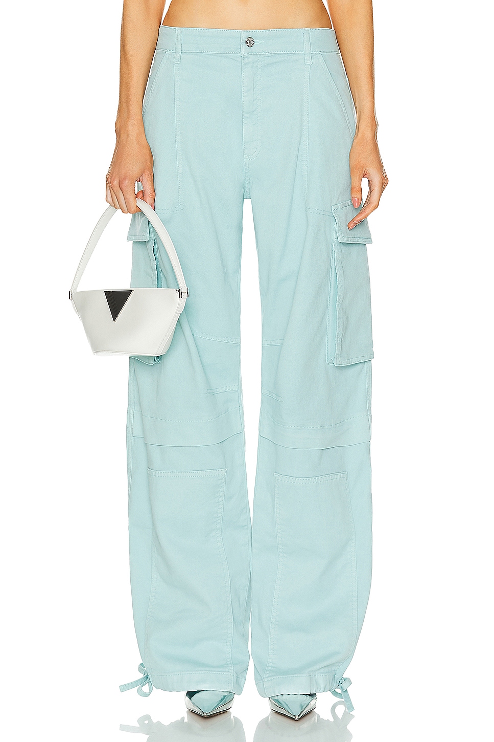 Image 1 of Moschino Jeans Cargo Pant in Light Blue
