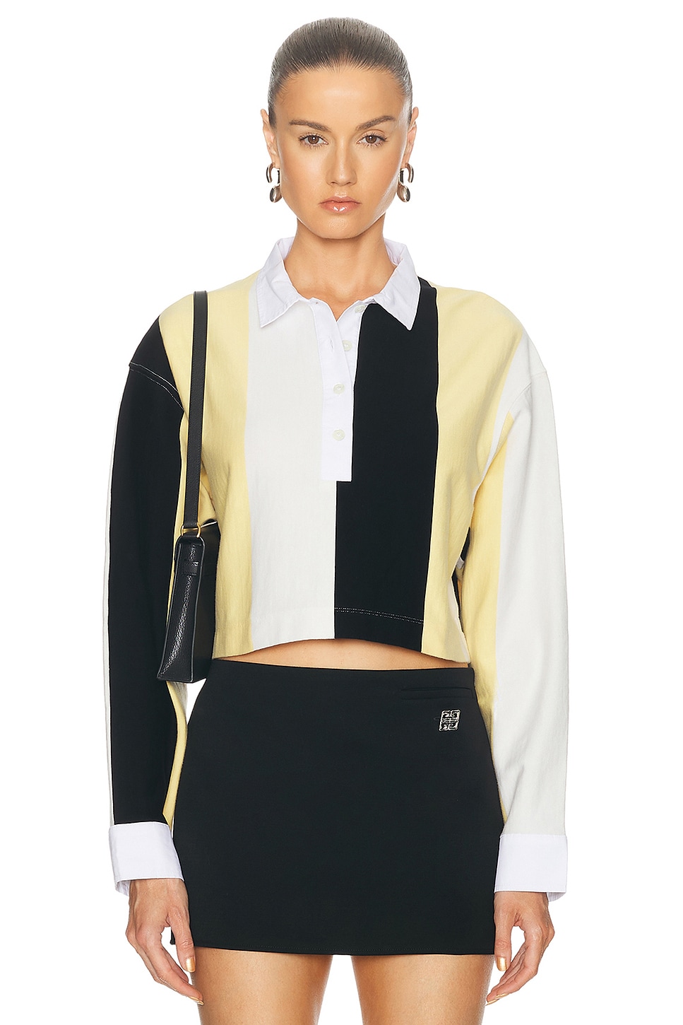 Image 1 of Moschino Jeans Long Sleeve Top in Multi Ivory