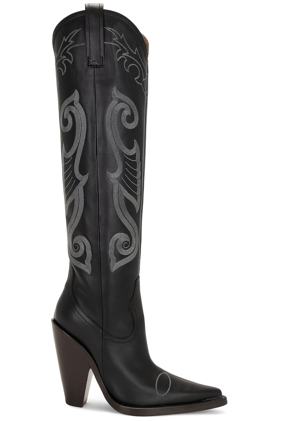 Image 1 of Moschino Jeans Knee High Boot in Fantasy Print Black