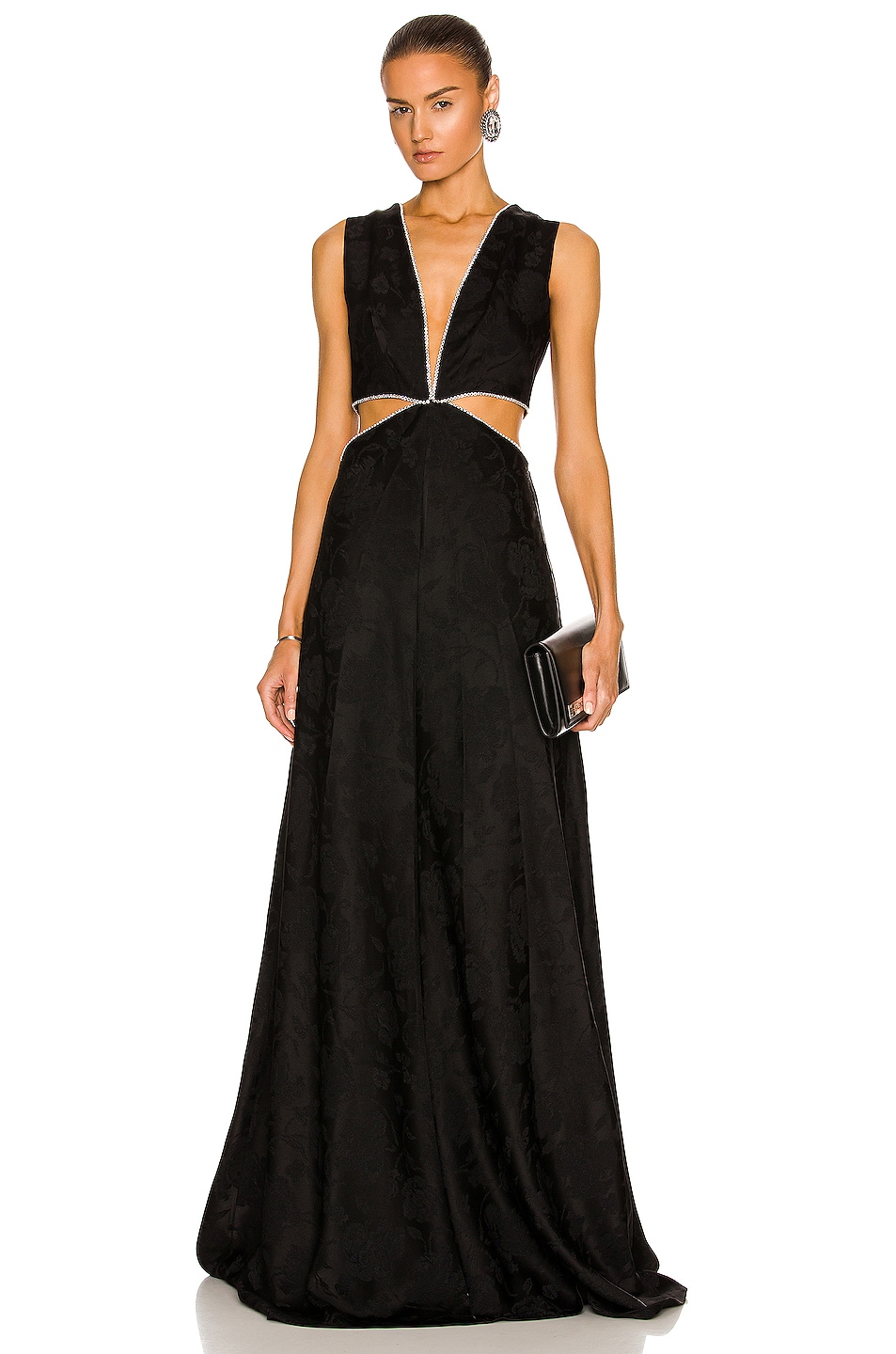 Image 1 of Markarian Pyrrha Cut Out Gown in Black