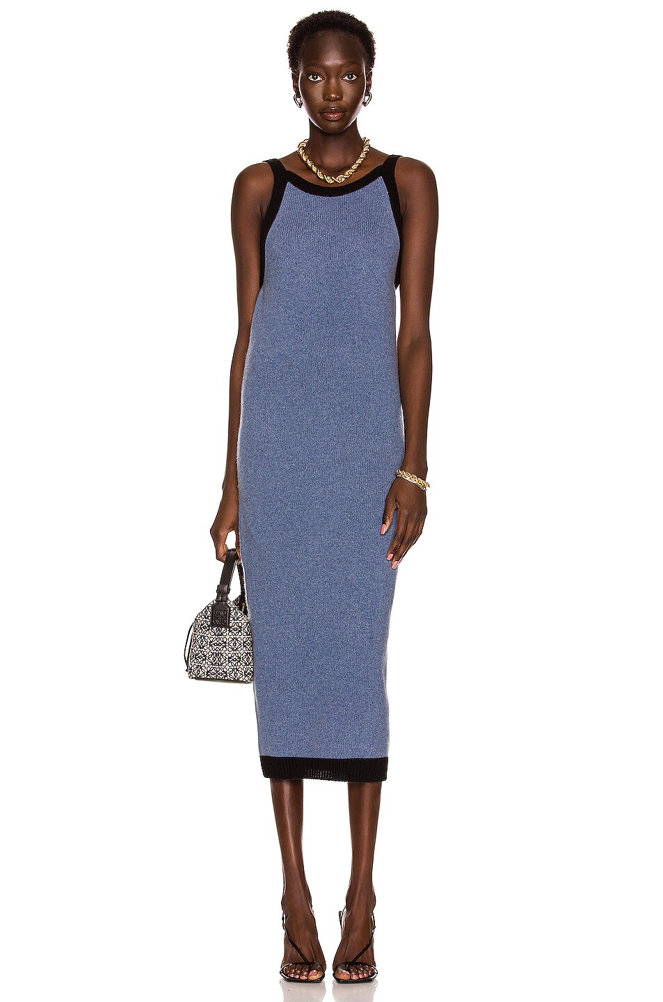 Image 1 of Markarian Alexandria Scooped Back Knit Dress in Blue