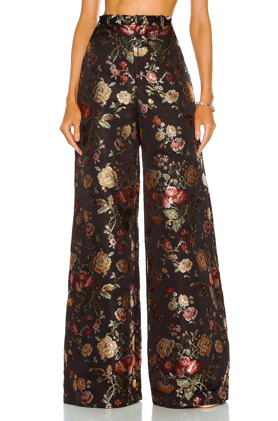 Image 1 of Markarian Antigone Cut Out Pant in Black Floral