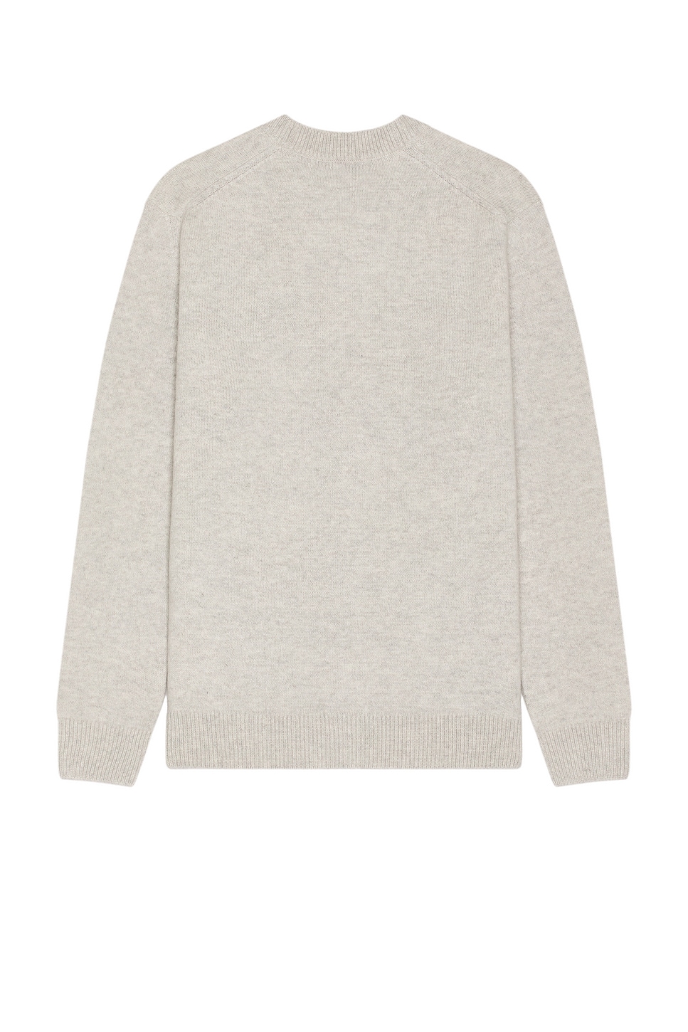 Shop Maison Kitsuné Bold Fox Head Patch Cardigan In Light Grey Melange