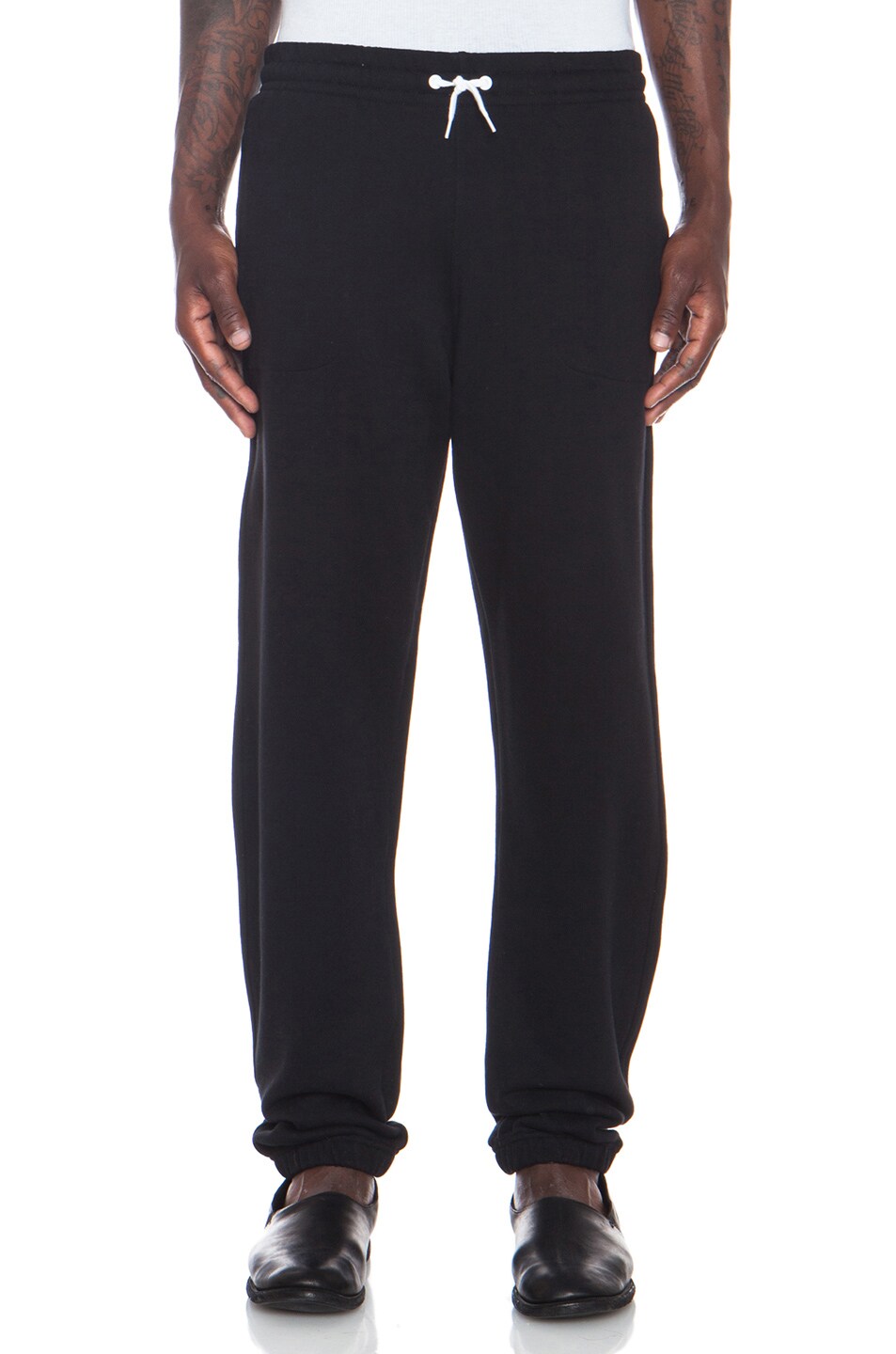 Image 1 of Maison Kitsune Jogging Cotton Pants in Black