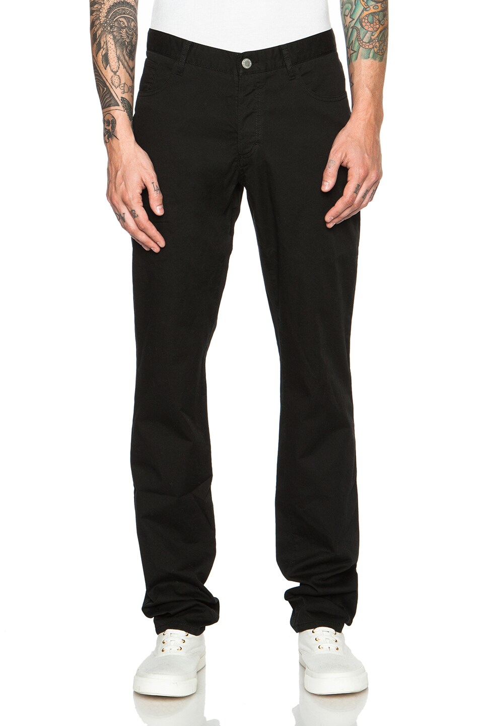 Image 1 of Maison Kitsune Casual Cotton Pants in Black