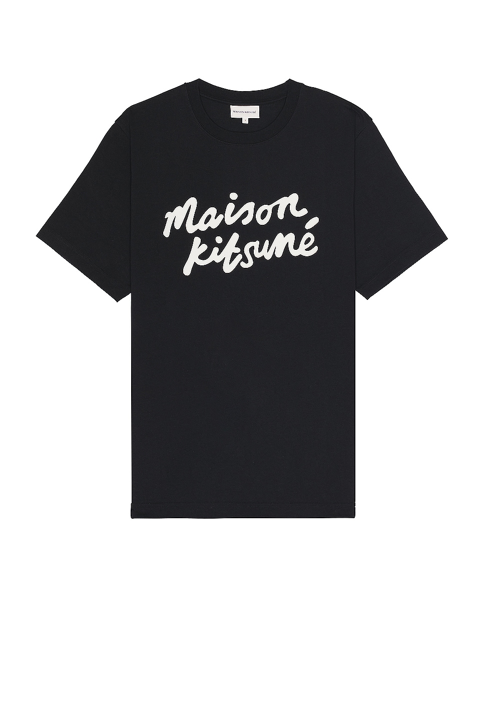 Image 1 of Maison Kitsune Handwriting Comfort T-shirt in Black