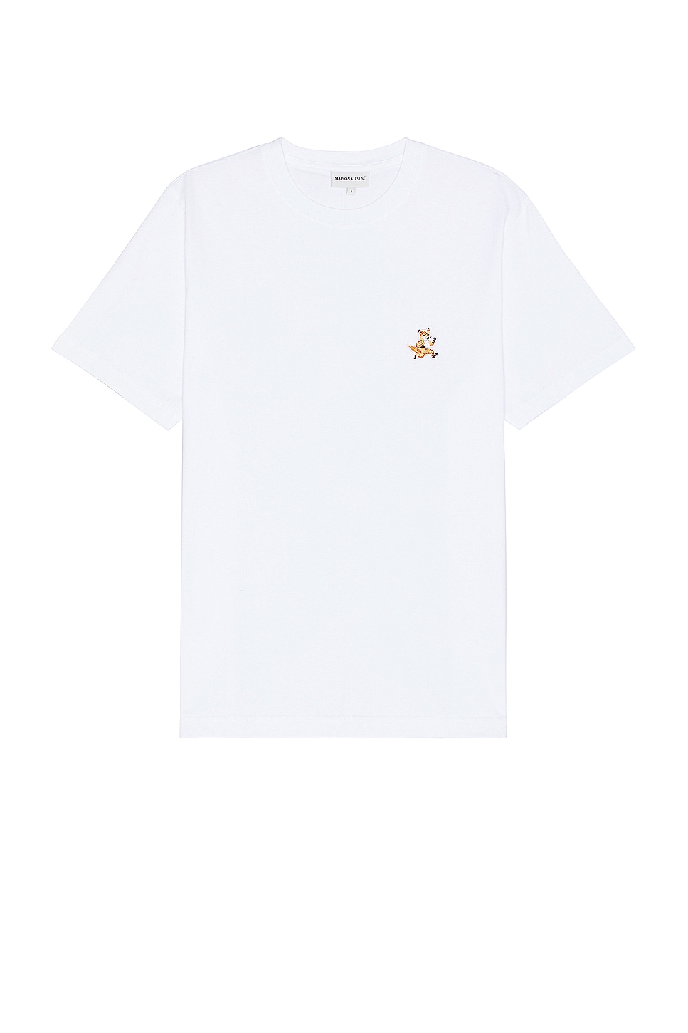 Image 1 of Maison Kitsune Speedy Fox Patch Comfort T-shirt in White