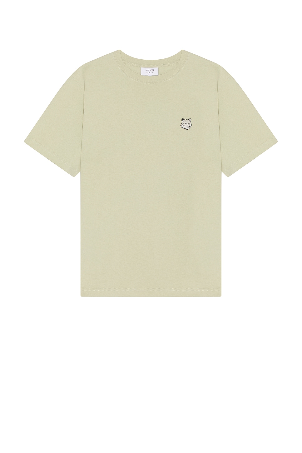 Shop Maison Kitsuné Bold Fox Head Patch Comfort T-shirt In Ash Tree