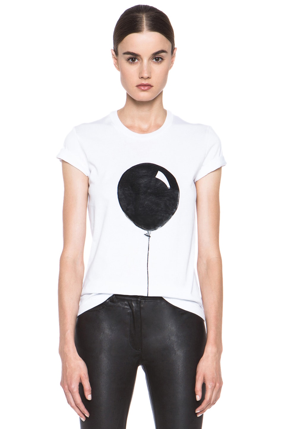 Image 1 of Markus Lupfer Rubber Balloon Tee in White & Black