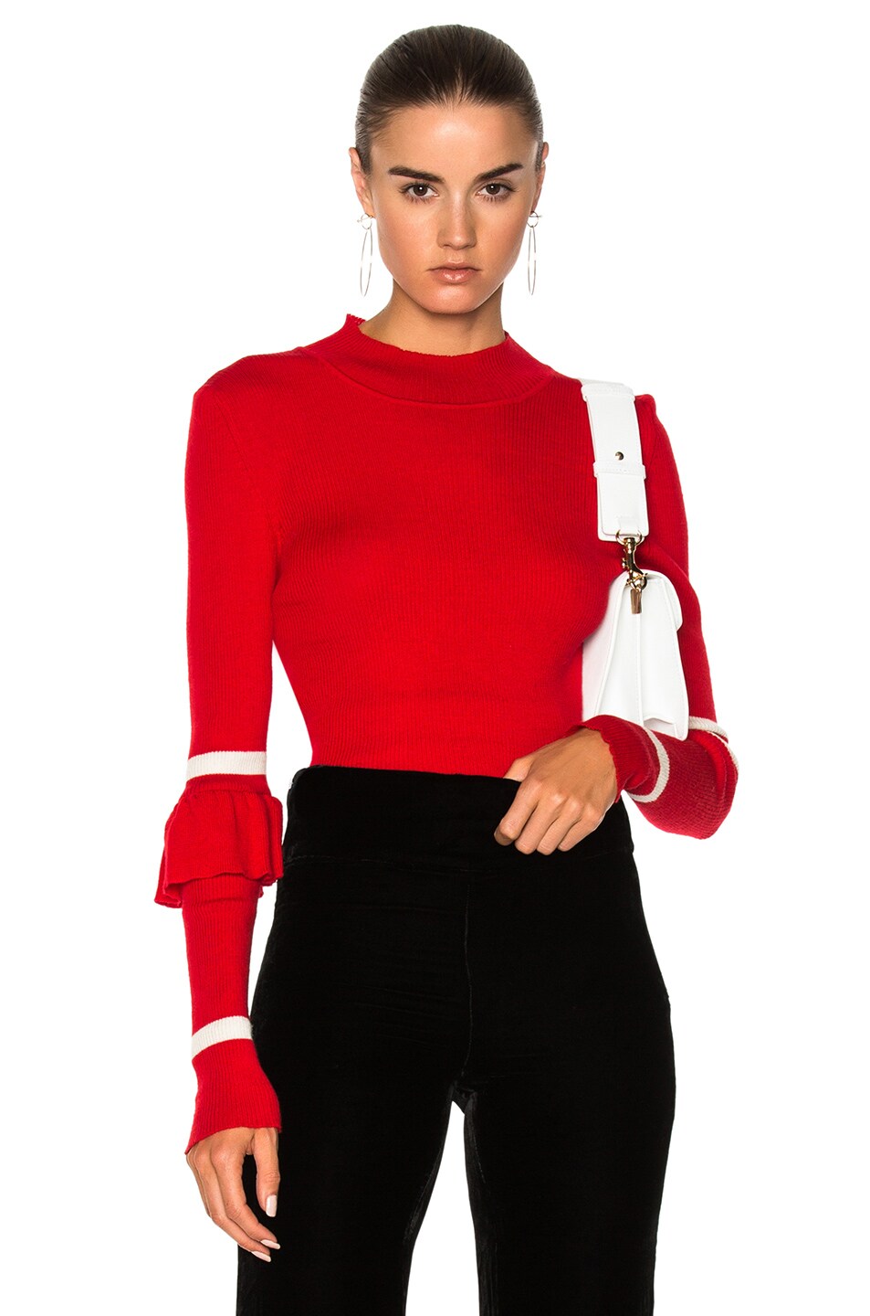Image 1 of Maggie Marilyn Heart Whisper Knit Sweater in Red