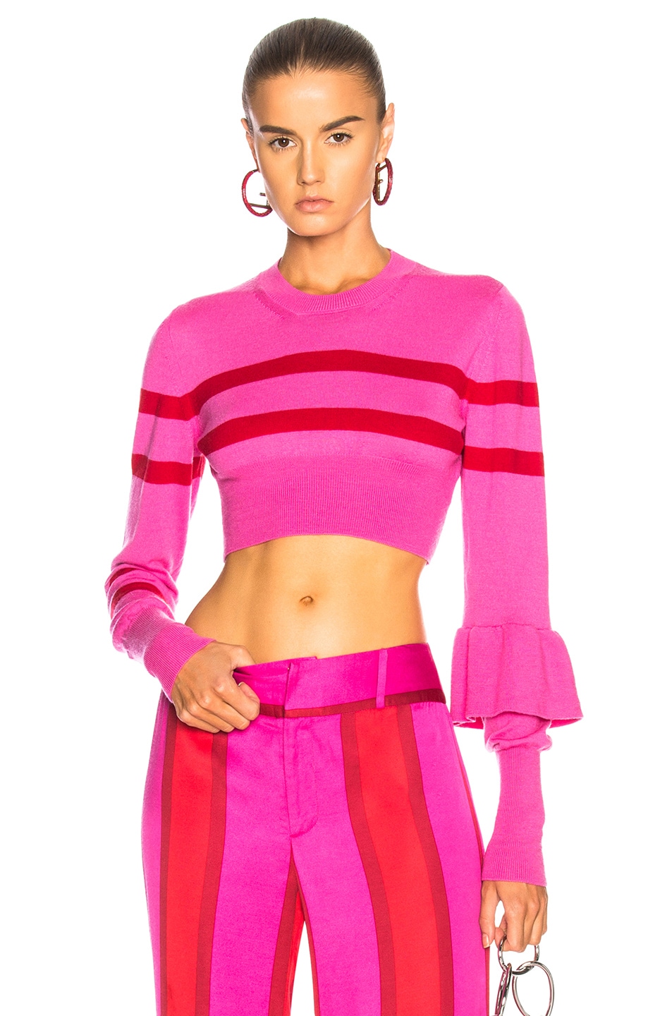 Image 1 of Maggie Marilyn Believer Knit Top in Hot Pink