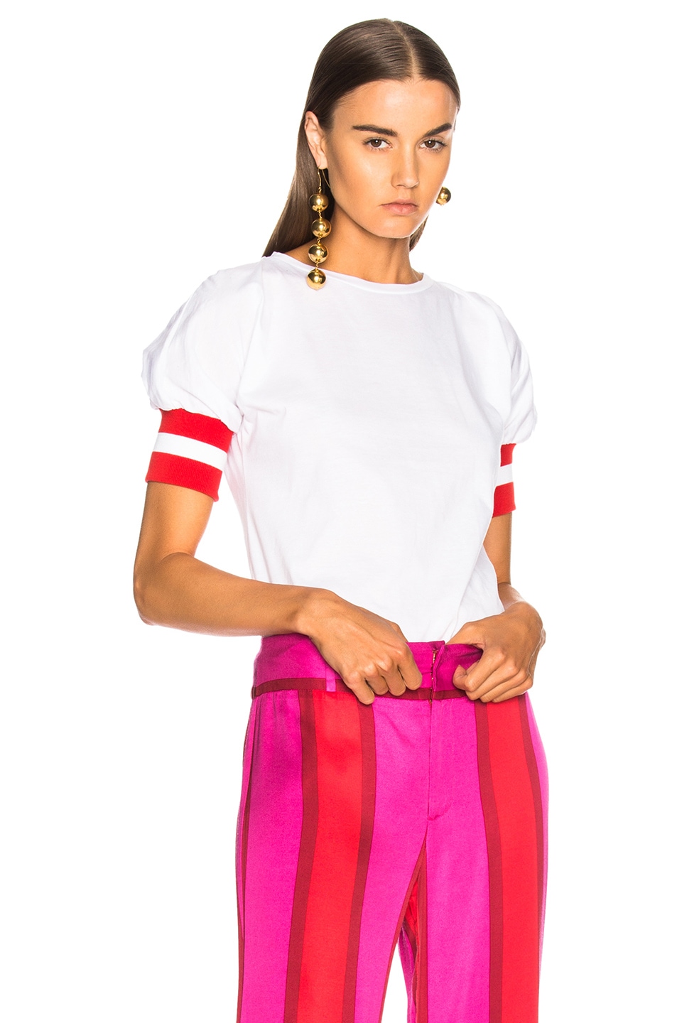Image 1 of Maggie Marilyn Sunkissed T Shirt in White & Red