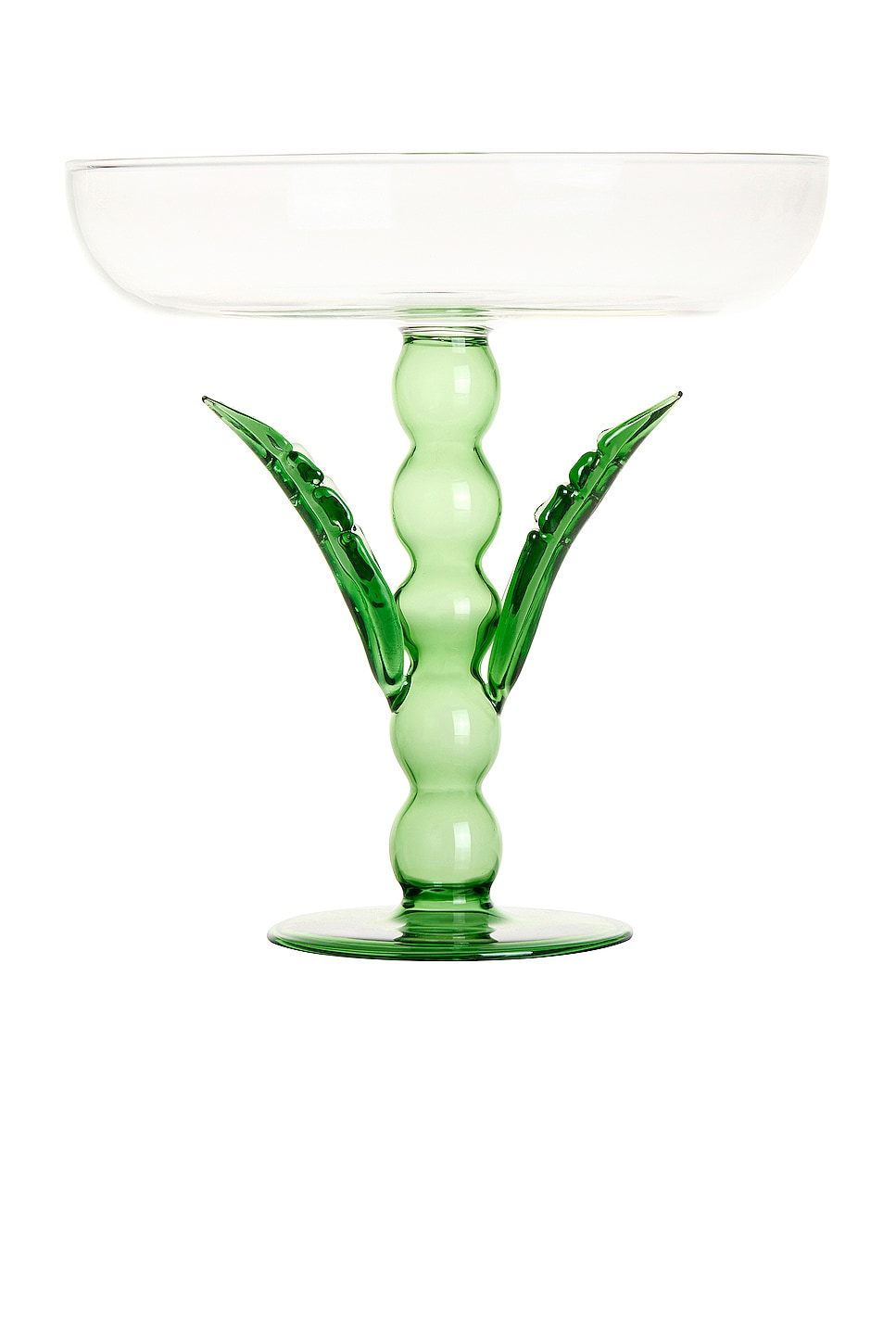 Image 1 of Maison Balzac X Catherine Martin Palmier Platter in Green & Clear