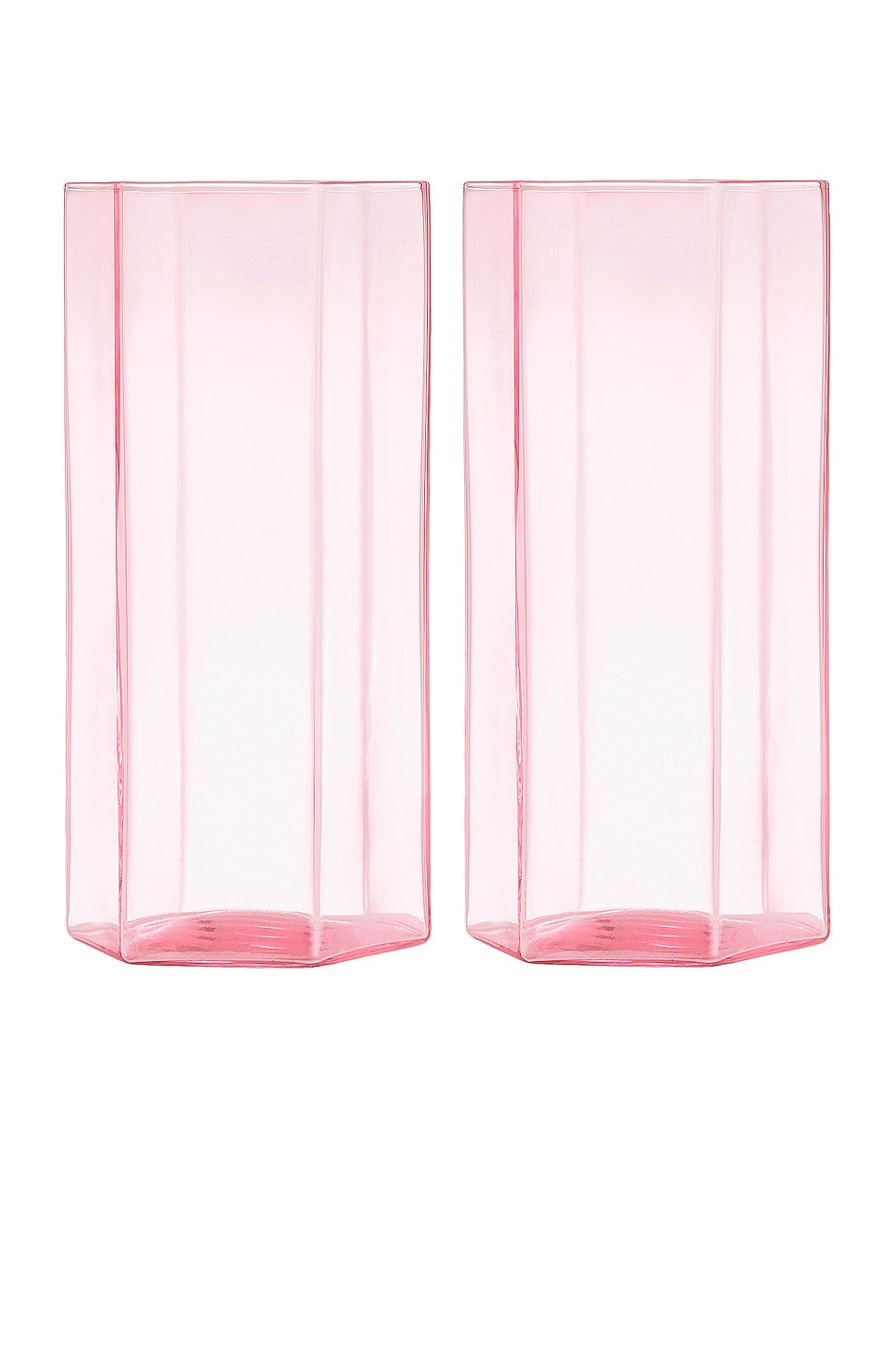 Image 1 of Maison Balzac Coucou Tall Glass Set of 2 in Pink