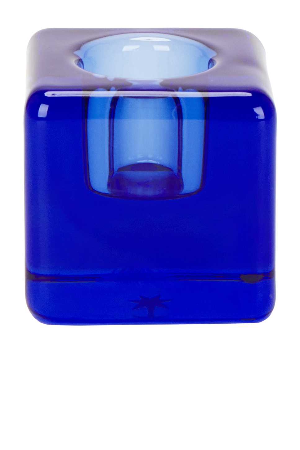 Maison Balzac Le Cube Single Candle Holder In Indigo
