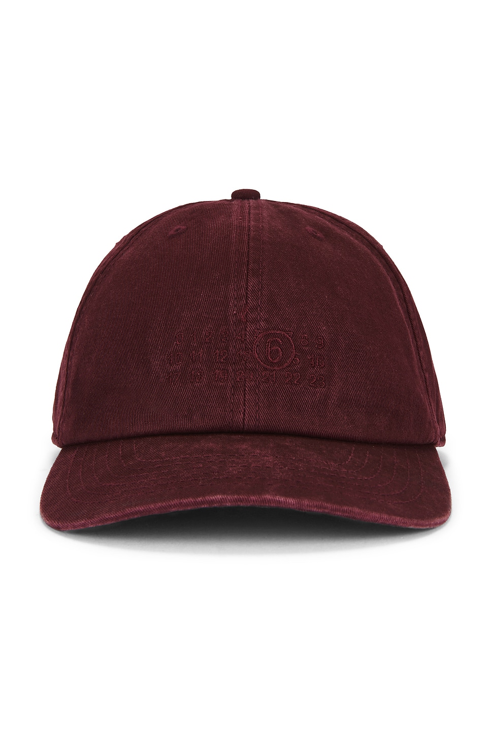 Mm6 Maison Margiela Hat In Burgundy