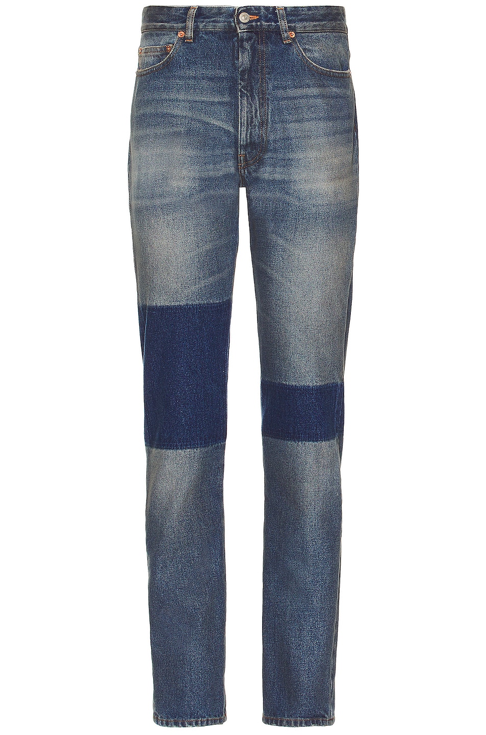Image 1 of MM6 Maison Margiela MM6 Regular Fit 5 Pocket Skinny Jean in Blue