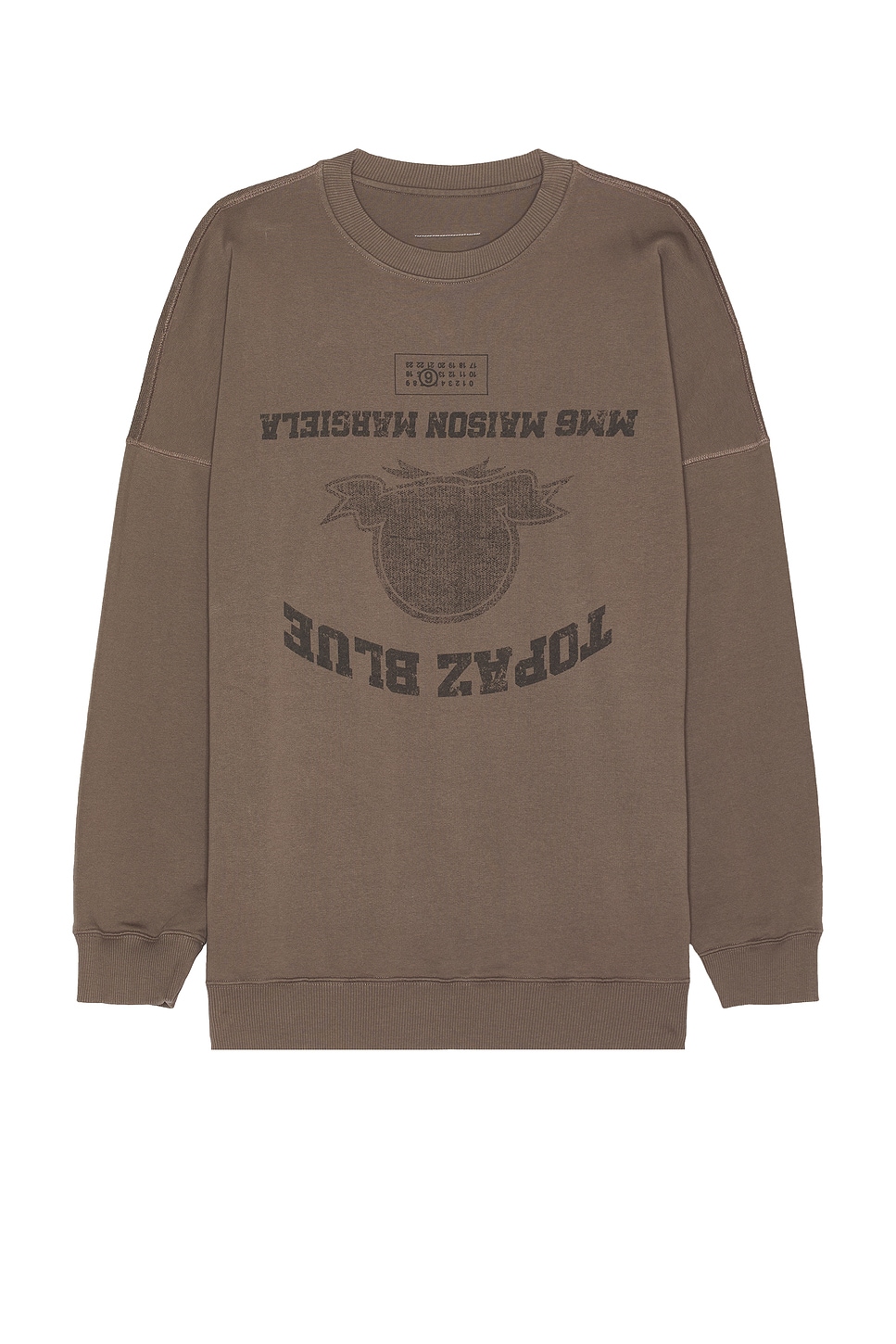 Crew Neck Sweatshirt in Taupe