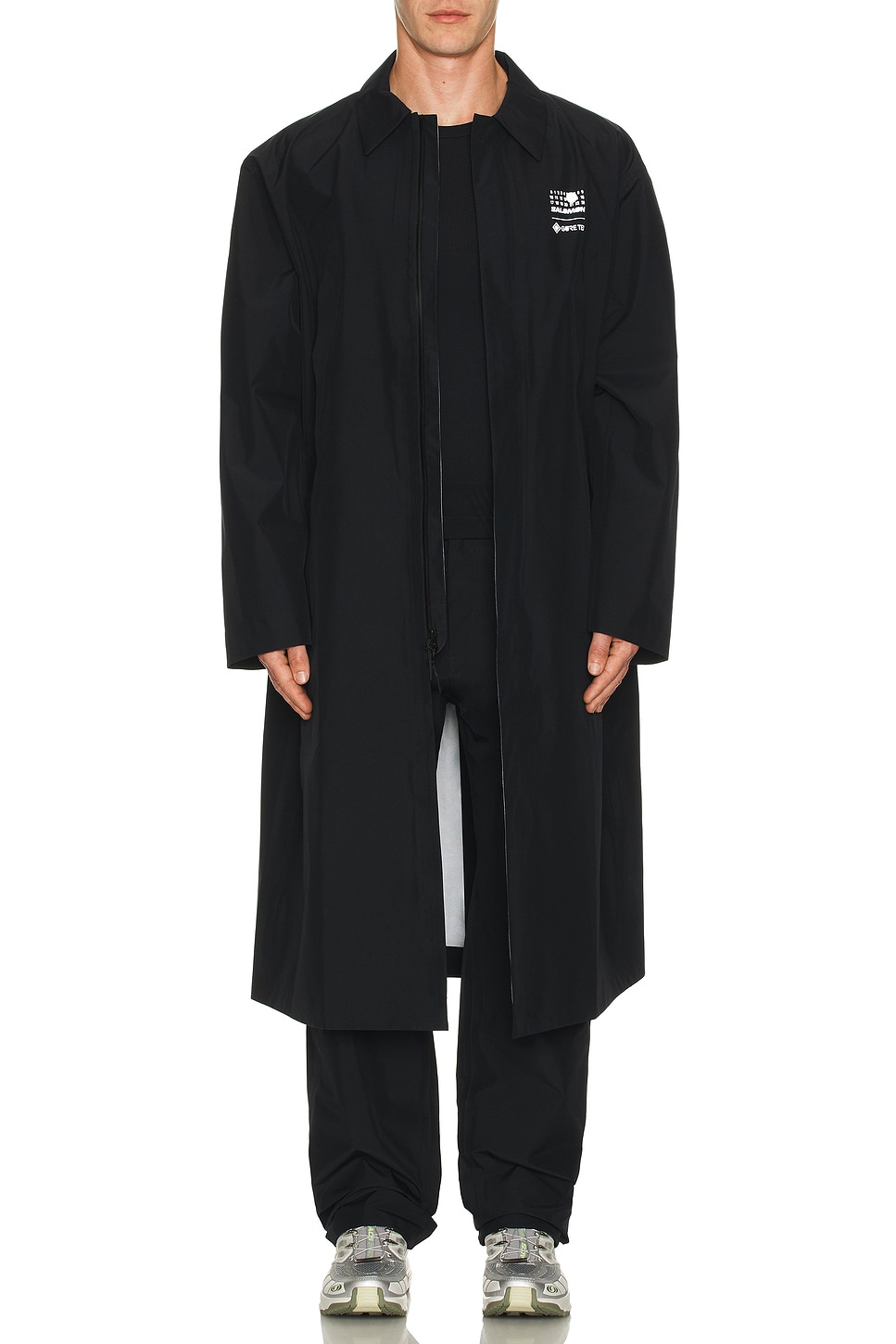 Image 1 of MM6 Maison Margiela x Salomon Trench Coat in Black