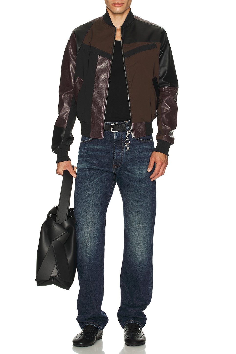 Image 1 of MM6 Maison Margiela Sportsjacket in Brown, Black, & Burgundy
