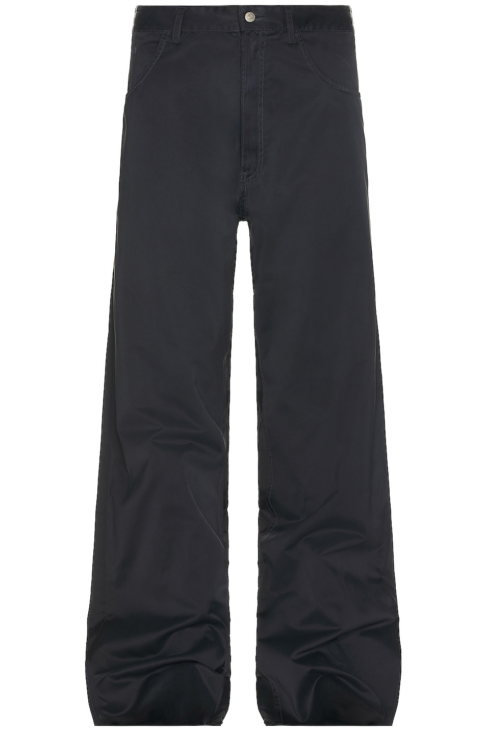 Image 1 of MM6 Maison Margiela 5 Pocket Cotton Poly Satin Pants in Black