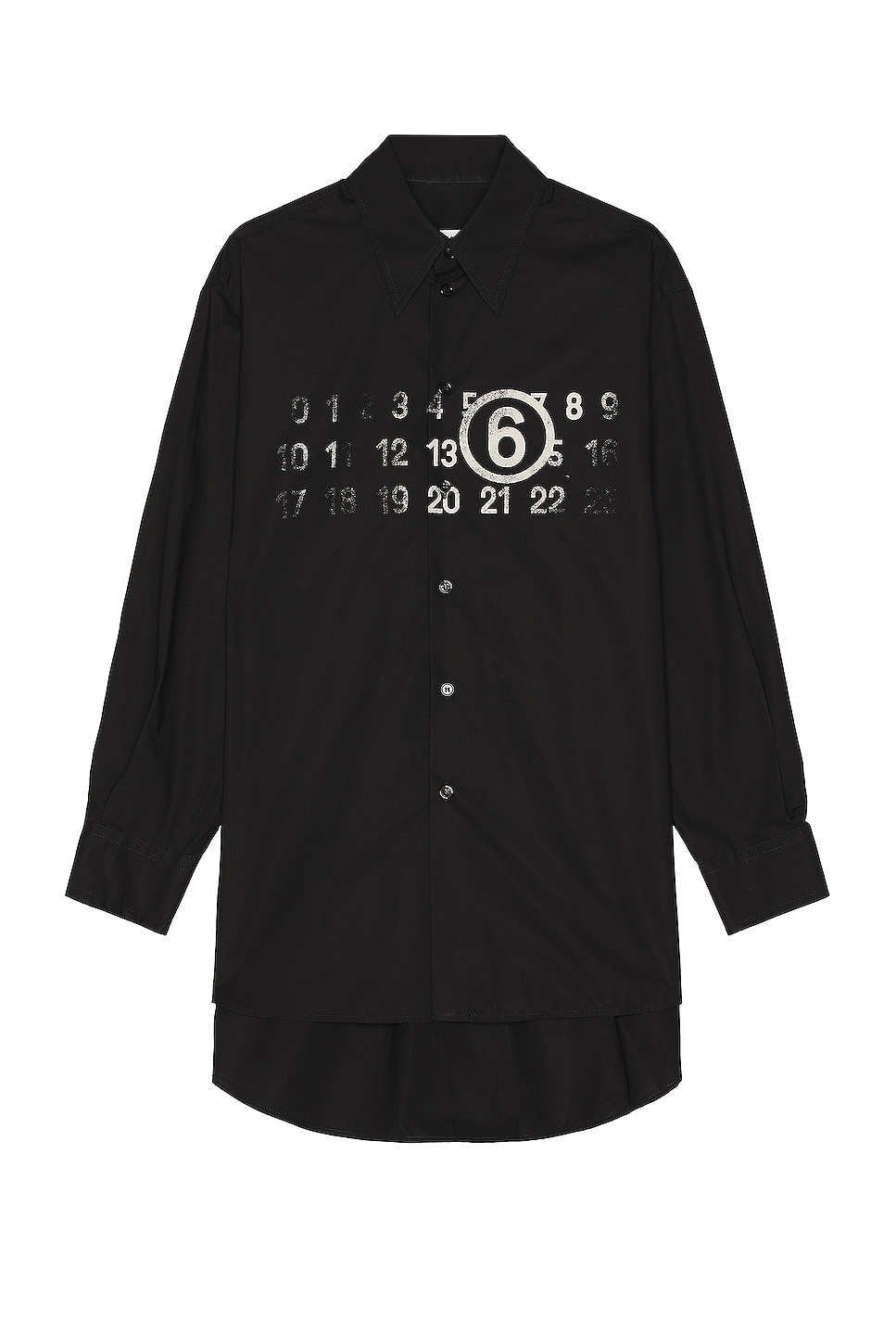 Image 1 of MM6 Maison Margiela Button Down Shirt in Black