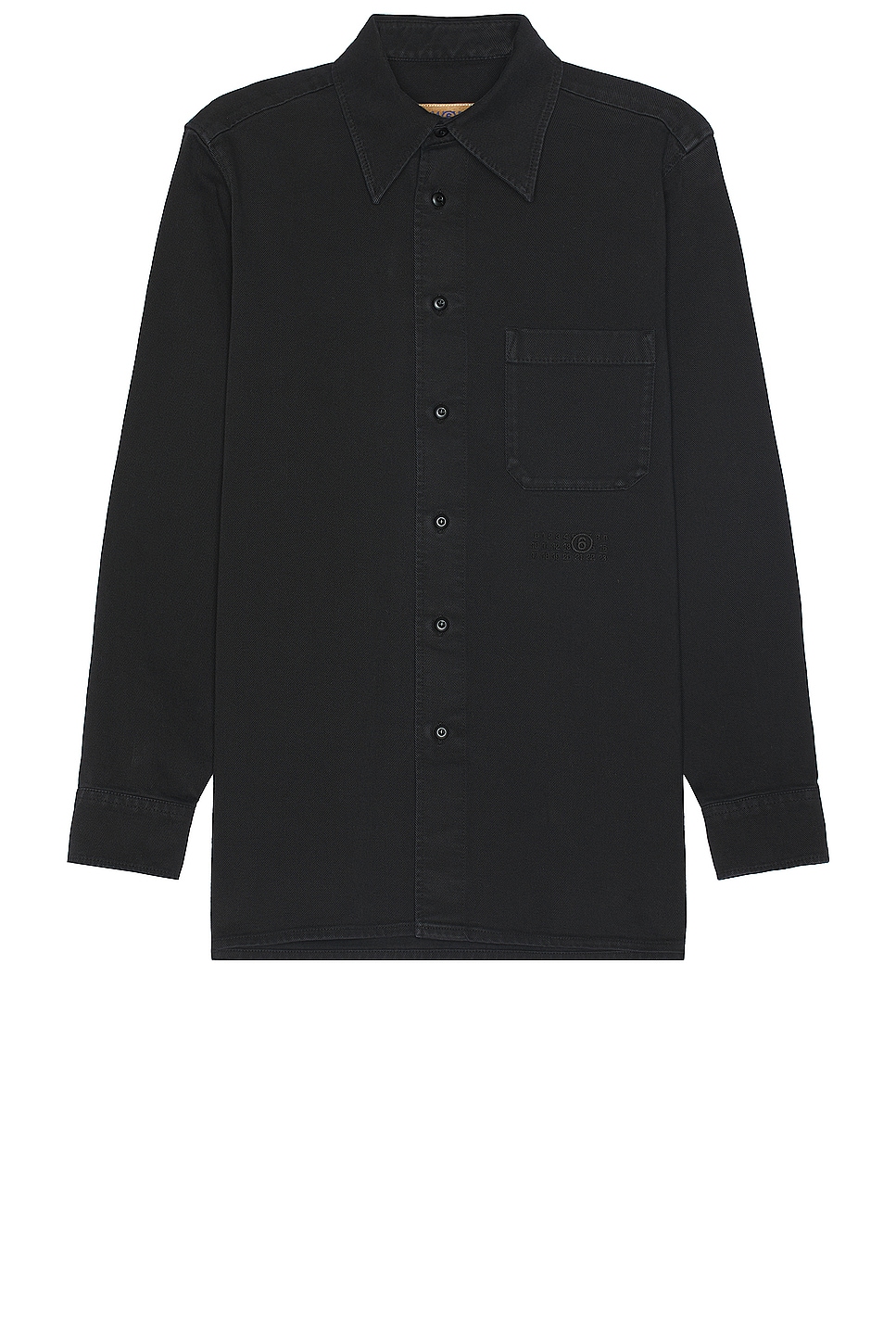 Image 1 of MM6 Maison Margiela Long Sleeve Shirt in Black