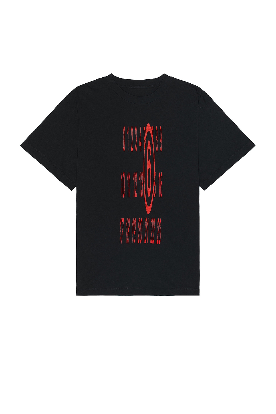 Image 1 of MM6 Maison Margiela Graphic T-Shirt in Black
