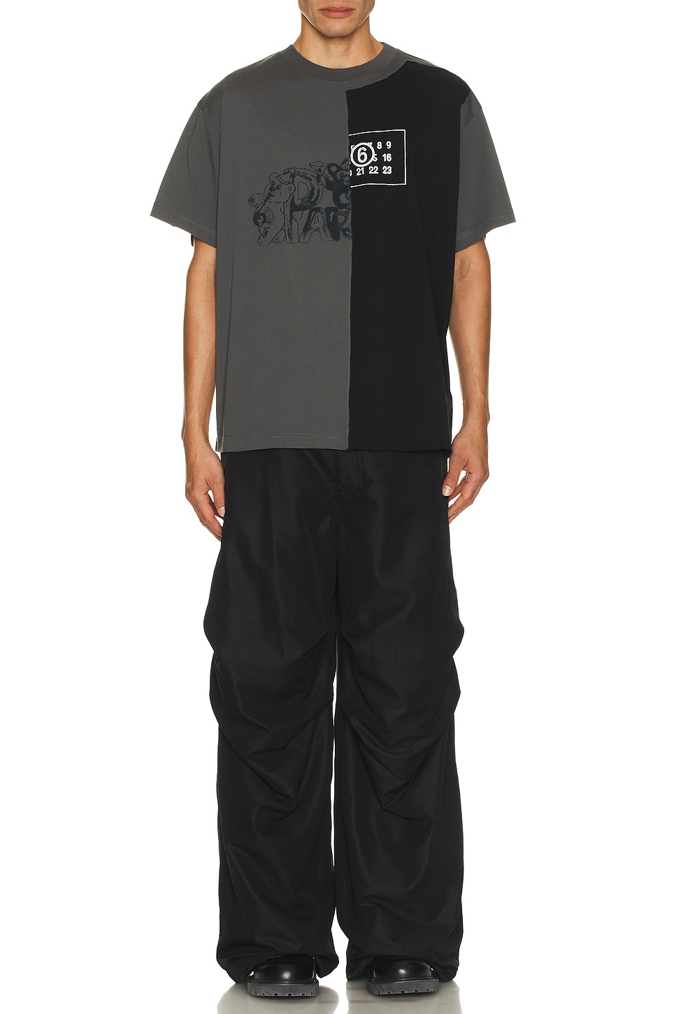 MM6 MAISON MARGIELA - Man - Black - T-shirt main image 1