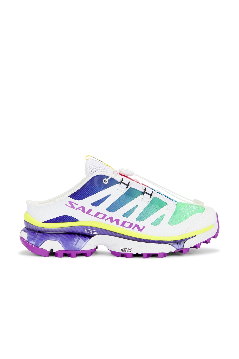 Image 1 of MM6 Maison Margiela x Salomon Xt-4 Mule in Spectrum Blue, White, & Spring Bouquet