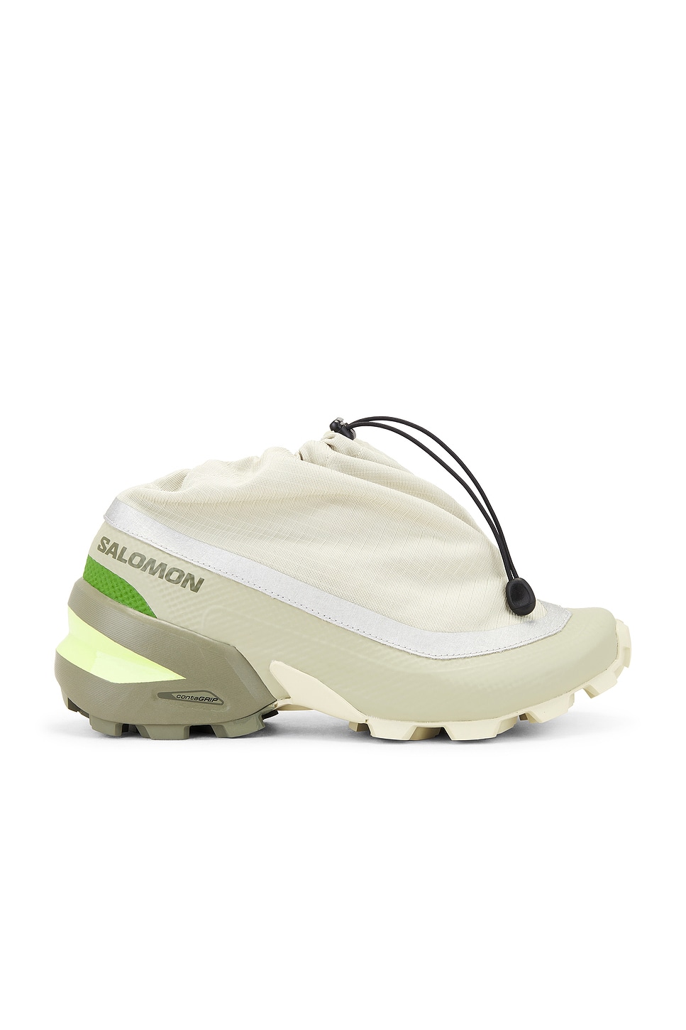 Image 1 of MM6 Maison Margiela x Salomon Cross Low Sneakers in Alfalfa, Silver Reflective, & Flint Gray