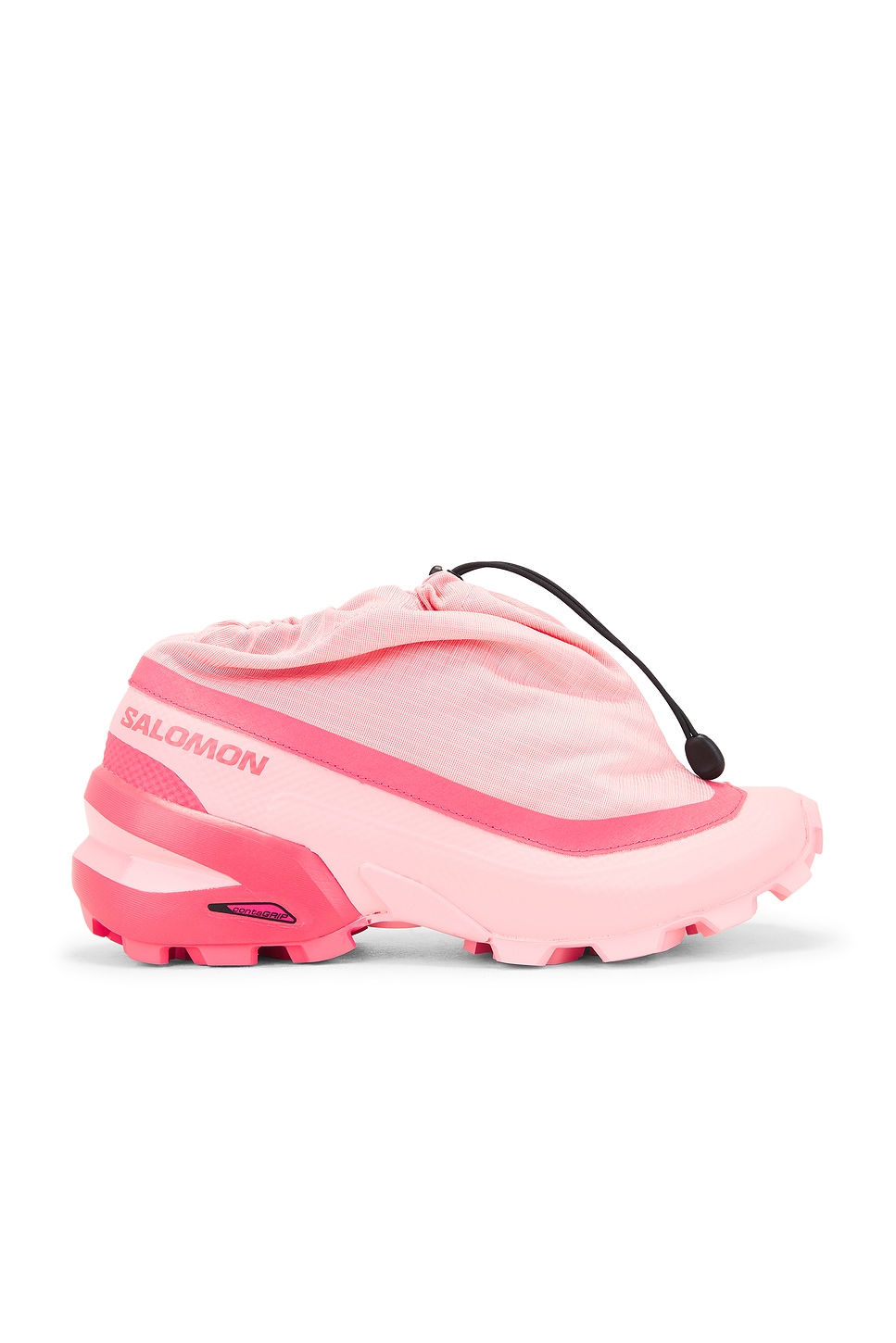 Image 1 of MM6 Maison Margiela x Salomon Cross Low Sneakers in Flamingo Pink, Rouge Red, & Black