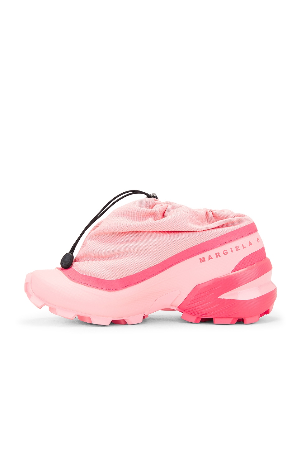 Image 5 of MM6 Maison Margiela x Salomon Cross Low Sneakers in Flamingo Pink, Rouge Red, & Black