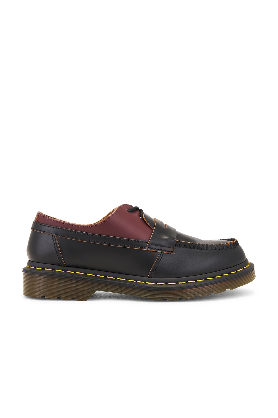 Image 1 of MM6 Maison Margiela x Dr. Martens 1461 Penton Mash Up in Oxblood Red & Black