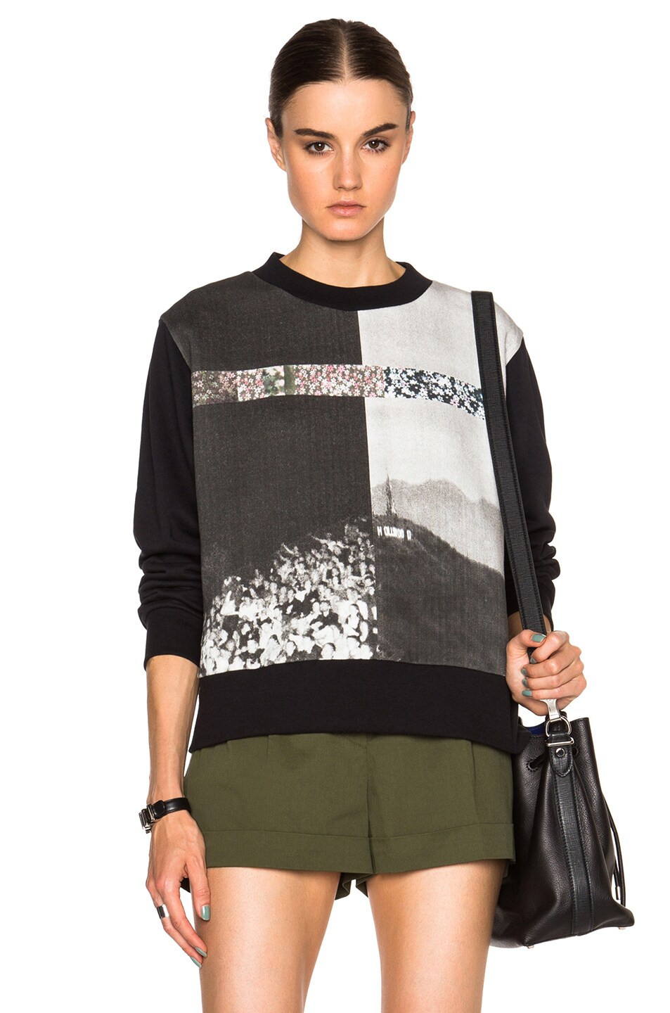 Image 1 of MM6 Maison Margiela Printed Sweater in Mountain Black